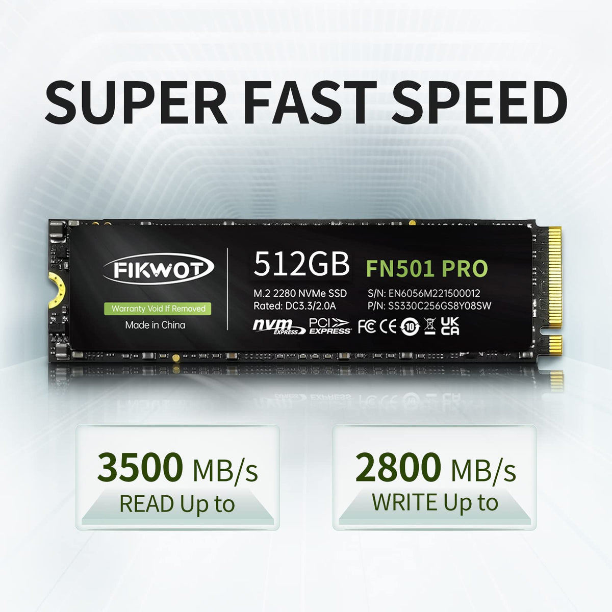 512GB NVMe M.2 2280 PCIe Gen3 x4 Internal Solid State Drive Y91833