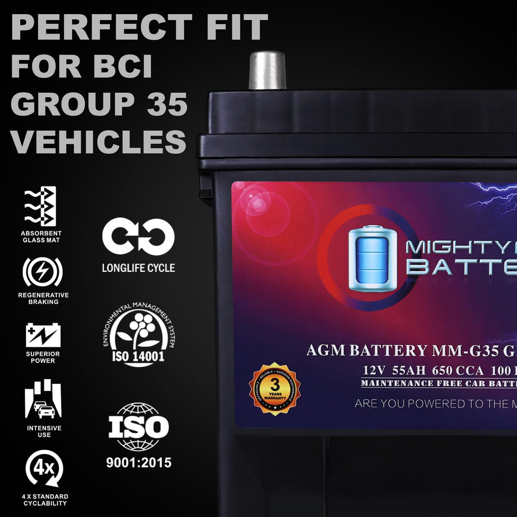 12V 55Ah AGM Replacement Battery S667