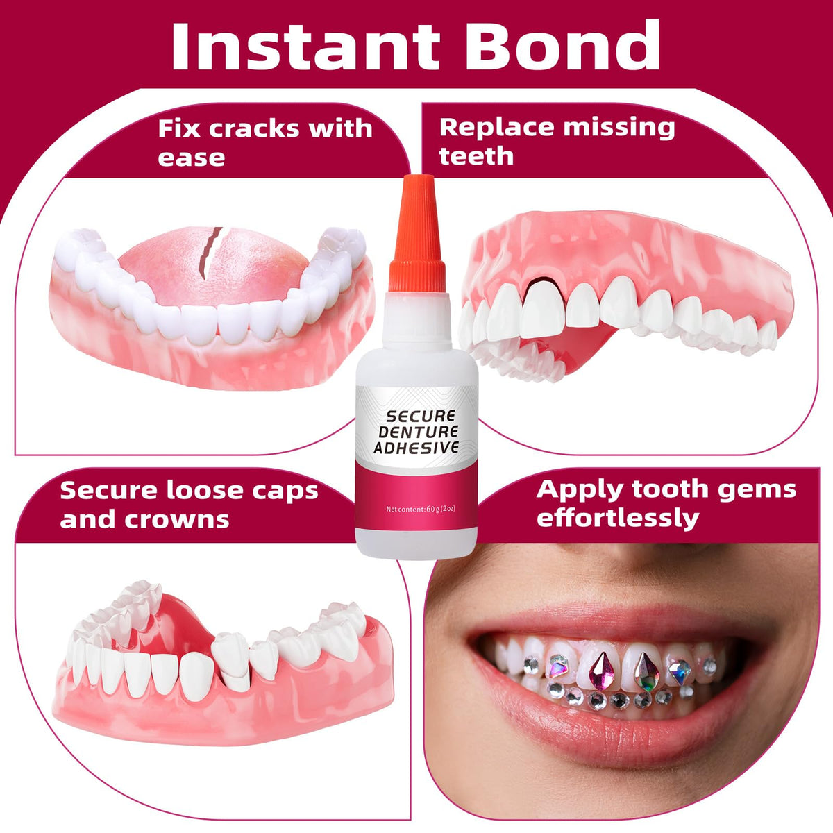 2 oz Dental Lab Instant Bonding Glue F687