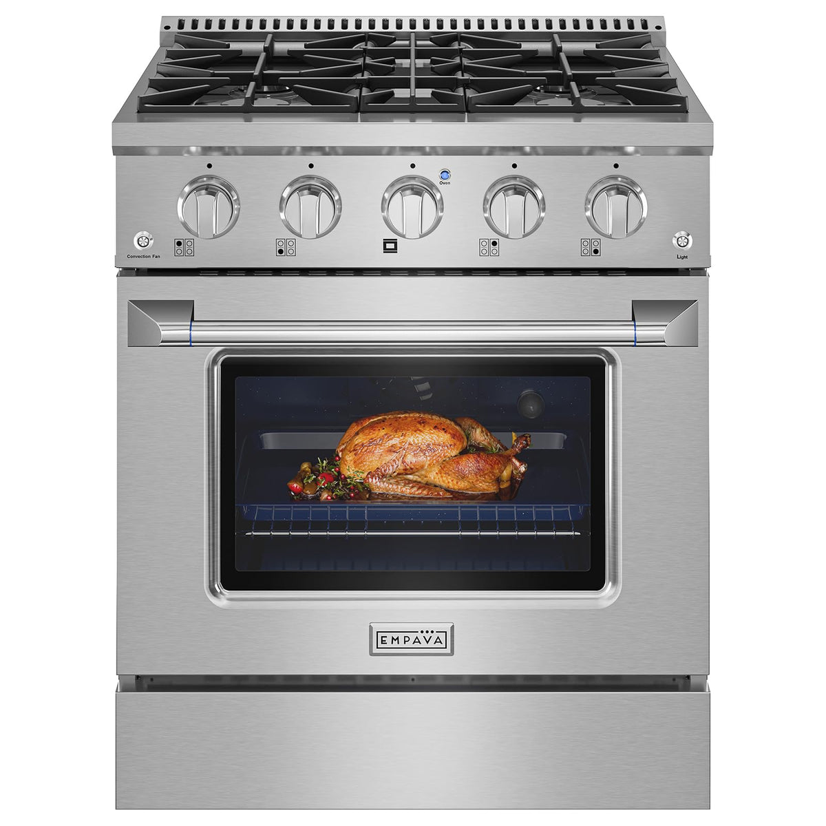30" Gas Range with Dual-Ring Power Burner E22015