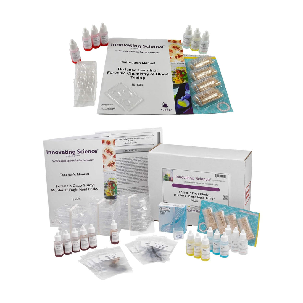 Blood Typing Kit & Murder Mystery Lab Set, 2 Pc W168557