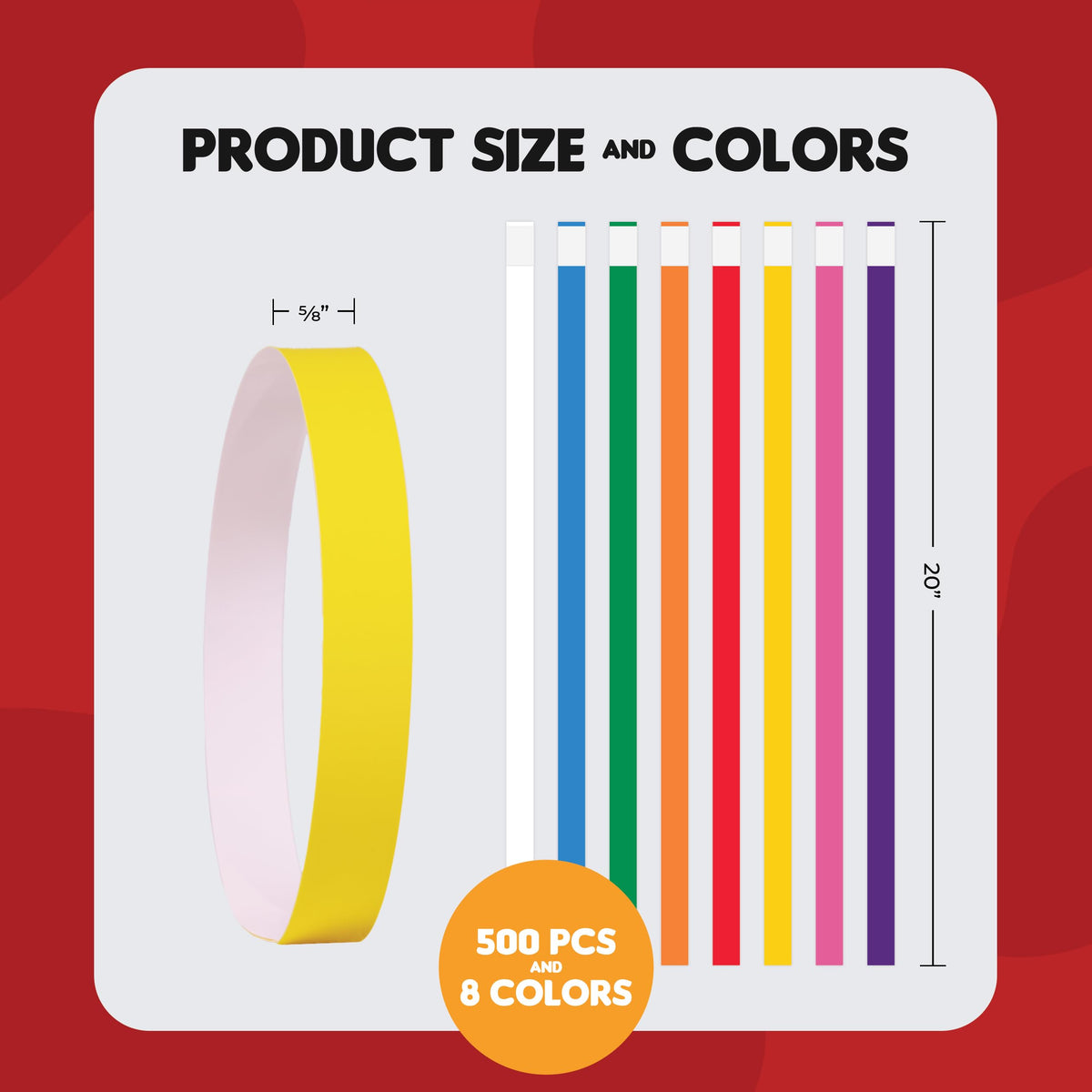 20 Inch 500 Count Waterproof Writable Tear-Resistant Pet ID Collars L762