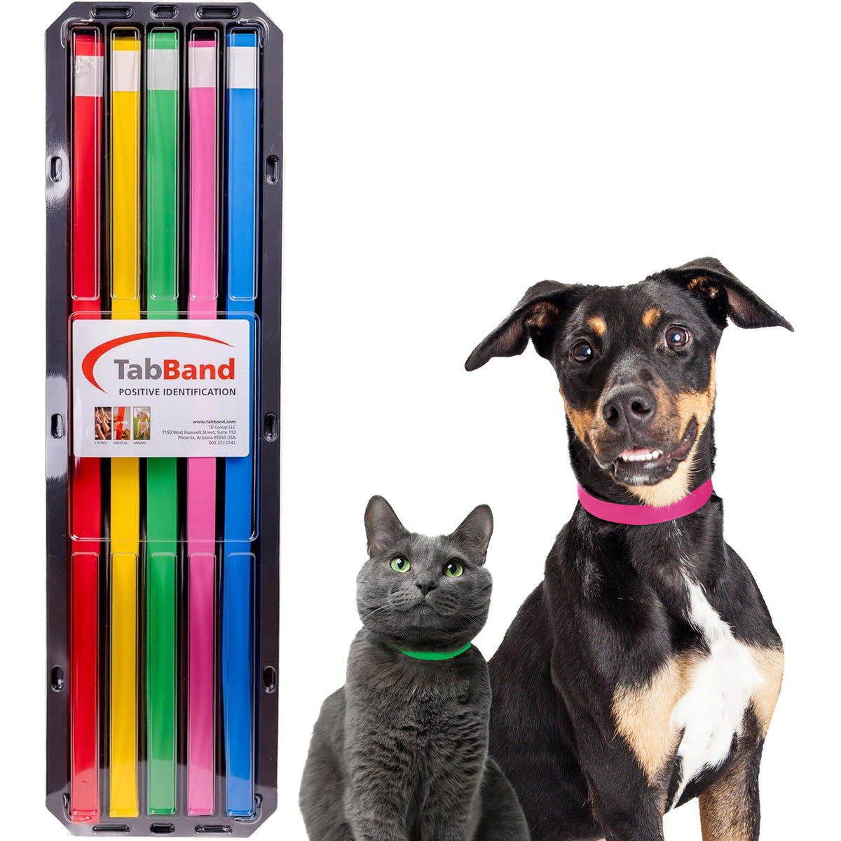 20 Inch 500 Count Waterproof Writable Tear-Resistant Pet ID Collars L762