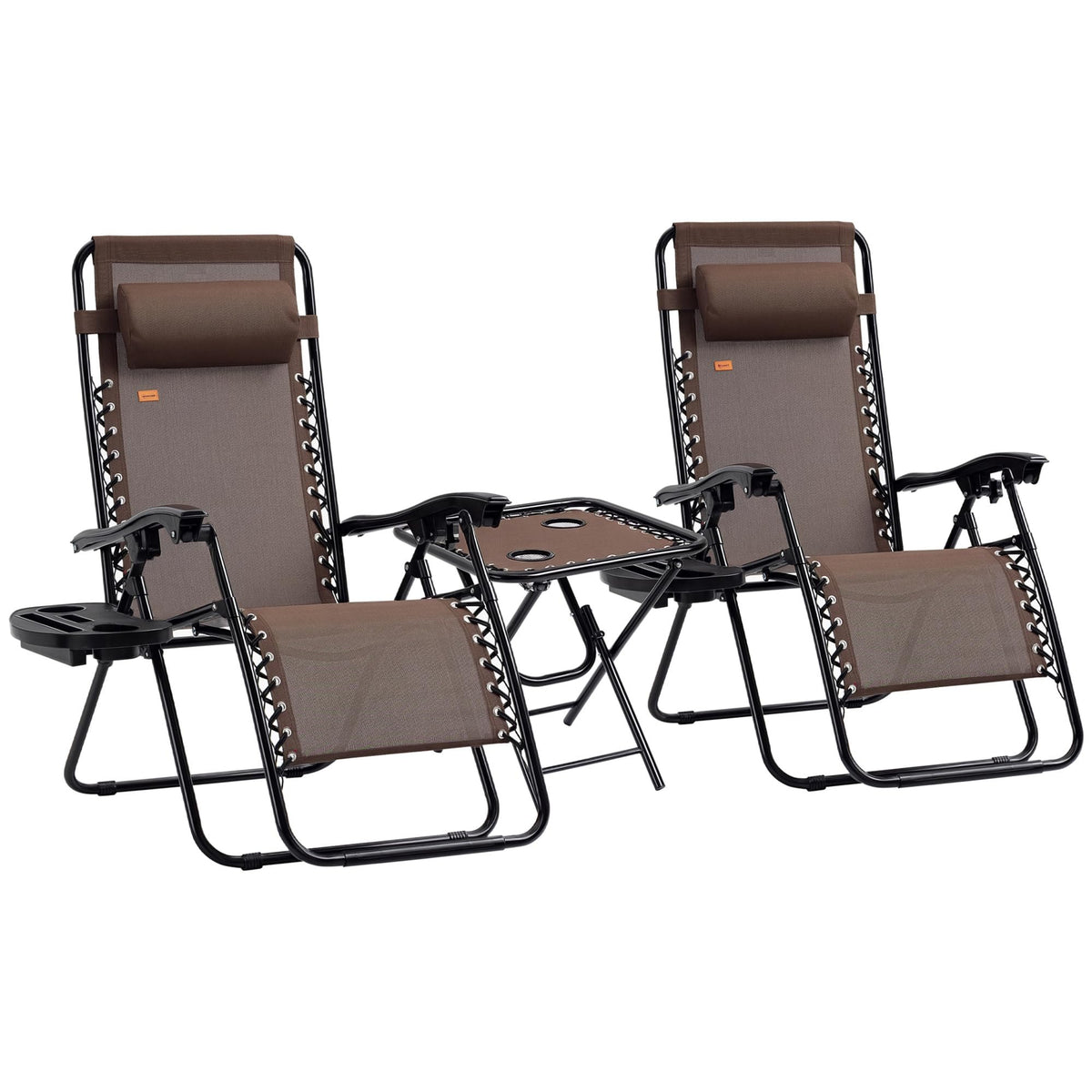 Zero Gravity Chair Set with Side Table E487101