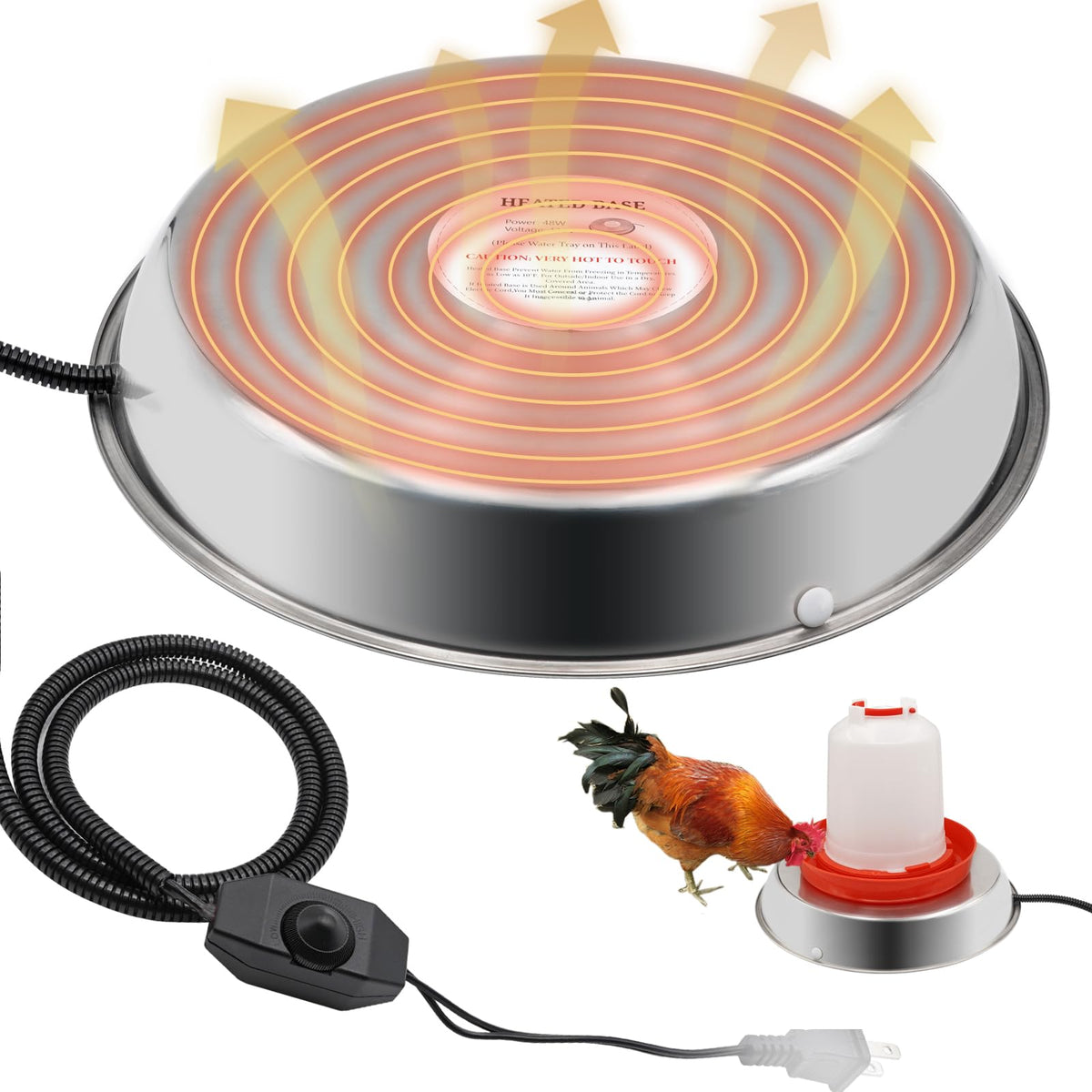 14 Inch Poultry Waterer Heater L151501