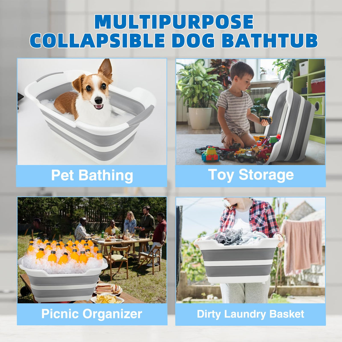 Collapsible Dog Bathtub E154633