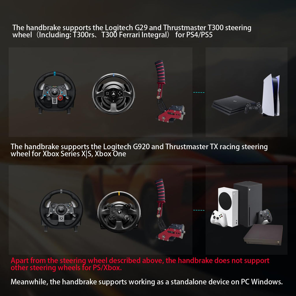 Sim Racing Handbrake with Table Clamp P752