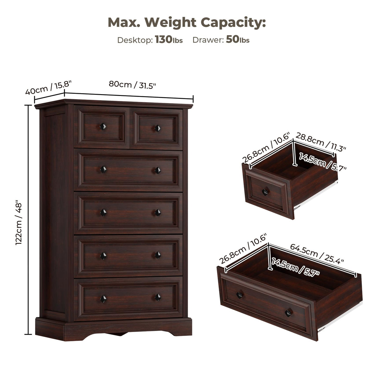 6 Drawer Cherry Dresser K84583