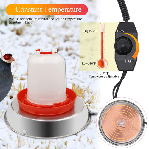 14 Inch Poultry Waterer Heater L151501