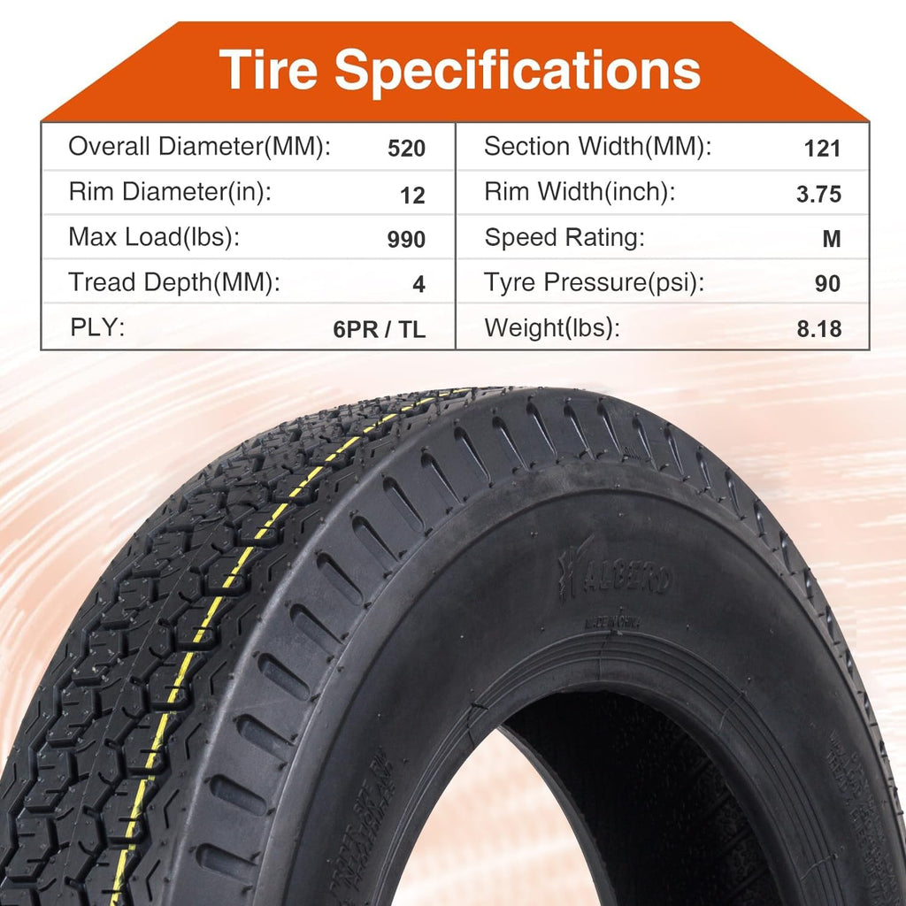 12 Trailer Tires Set of 2 R602789