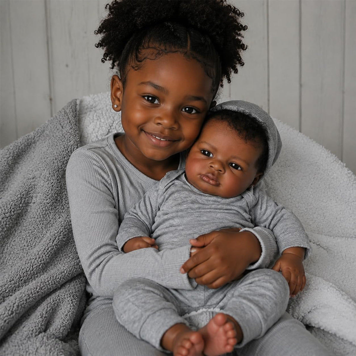 Black 20 Inch Reborn Baby Doll H742196