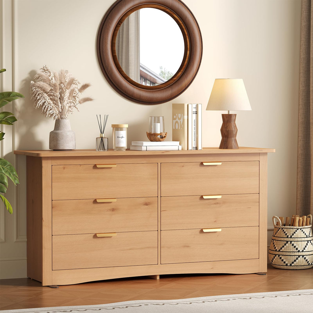 6 Drawer Wood Storage Cabinet D6259