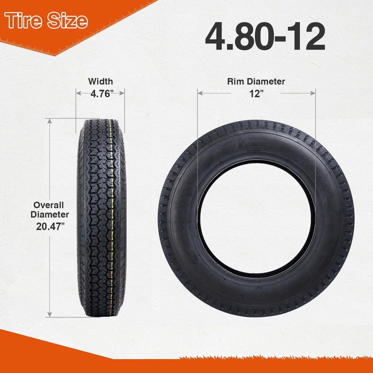 12 Trailer Tires Set of 2 R602789
