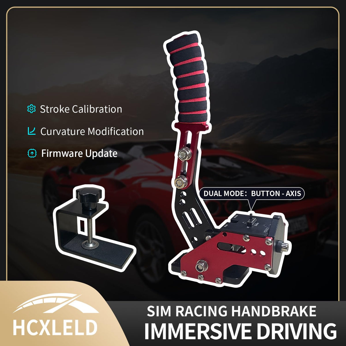 Sim Racing Handbrake with Table Clamp P752