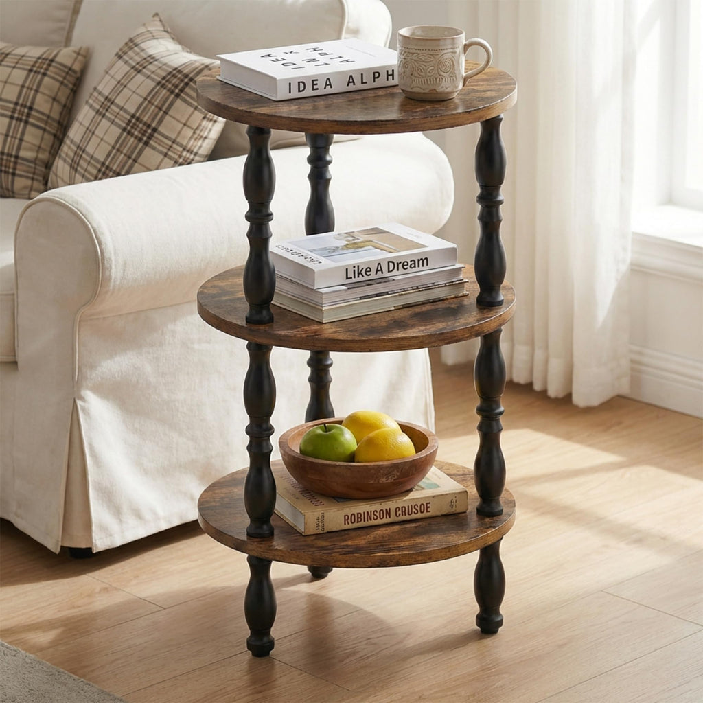 3-Tier Small Oval Side Table C8437