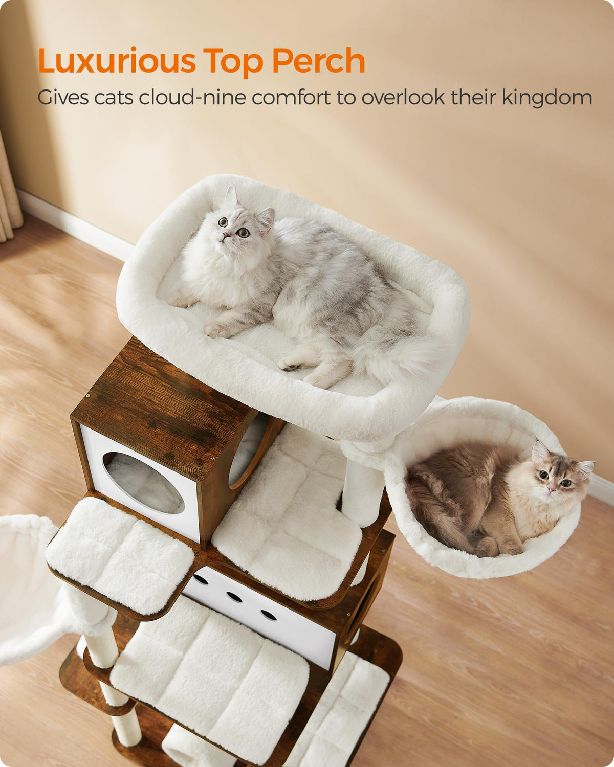 Cat Tree with 2 Caves and 2 Hammocks G119948