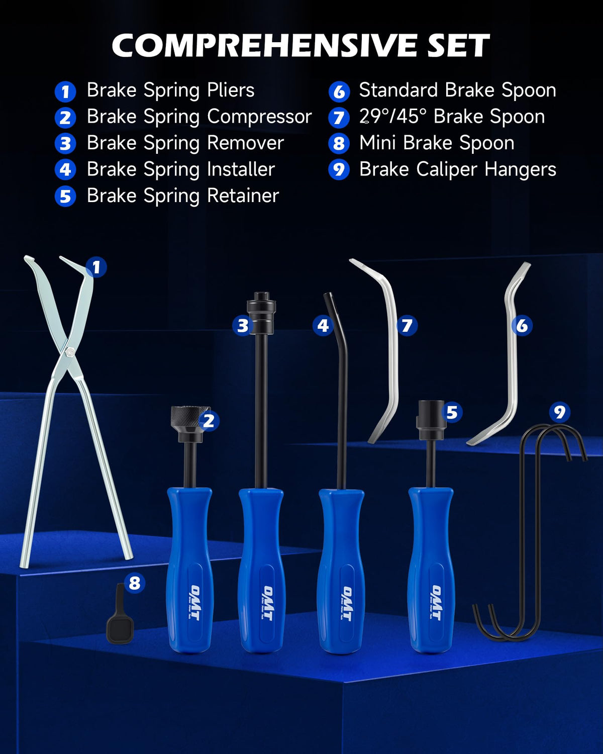 32pc Dual Brake Tool Kit with Caliper Compressor and Drum Brake Set W21309