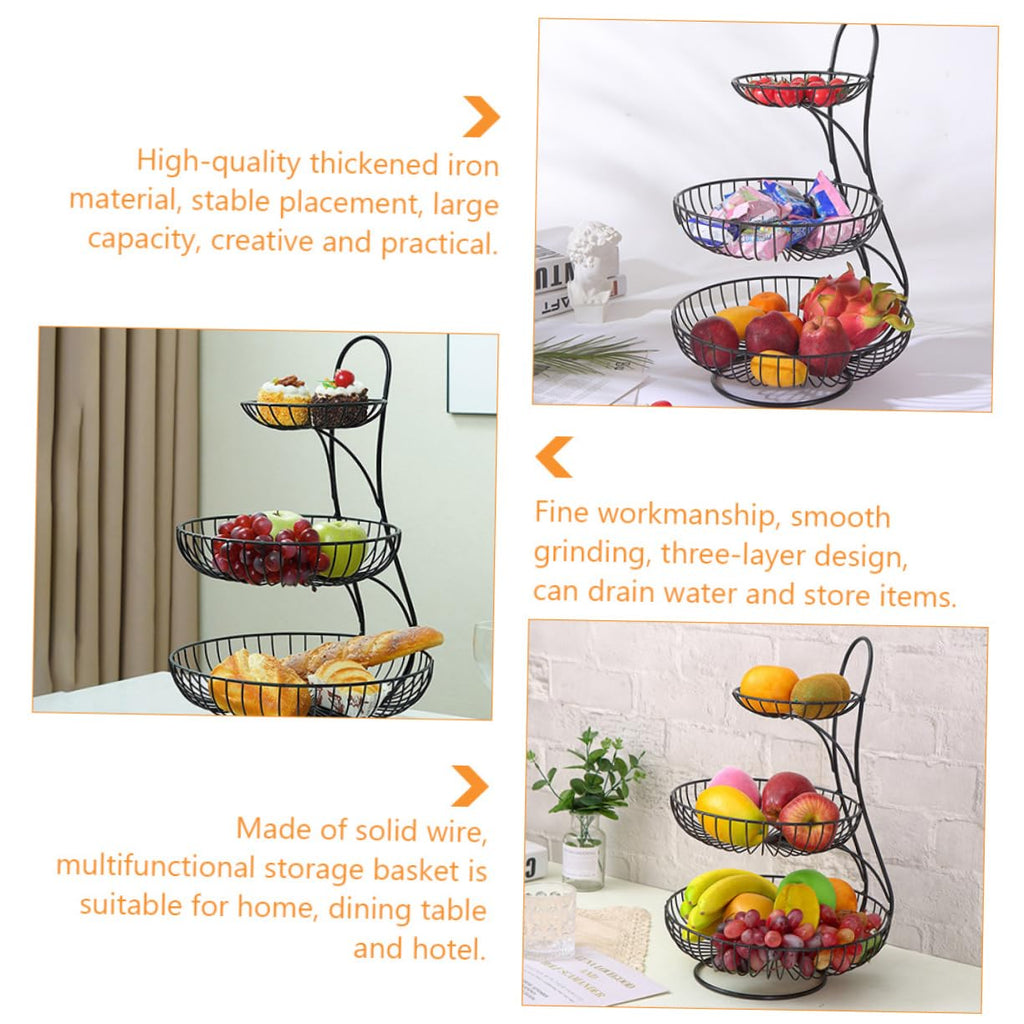3-Tier Iron Basket B9014