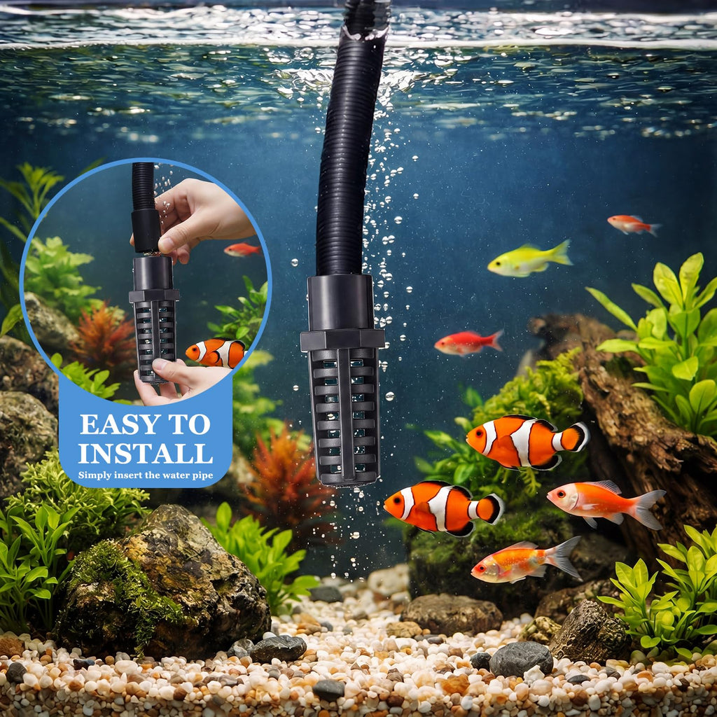 1 Inch PVC Pipe Suction Screen Strainer Aquarium Filter Intake Guard Z18151