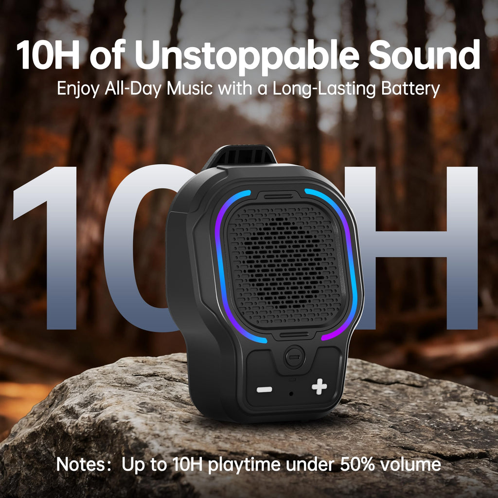 Black Magnetic Clip-on Portable Bluetooth Speaker M487871