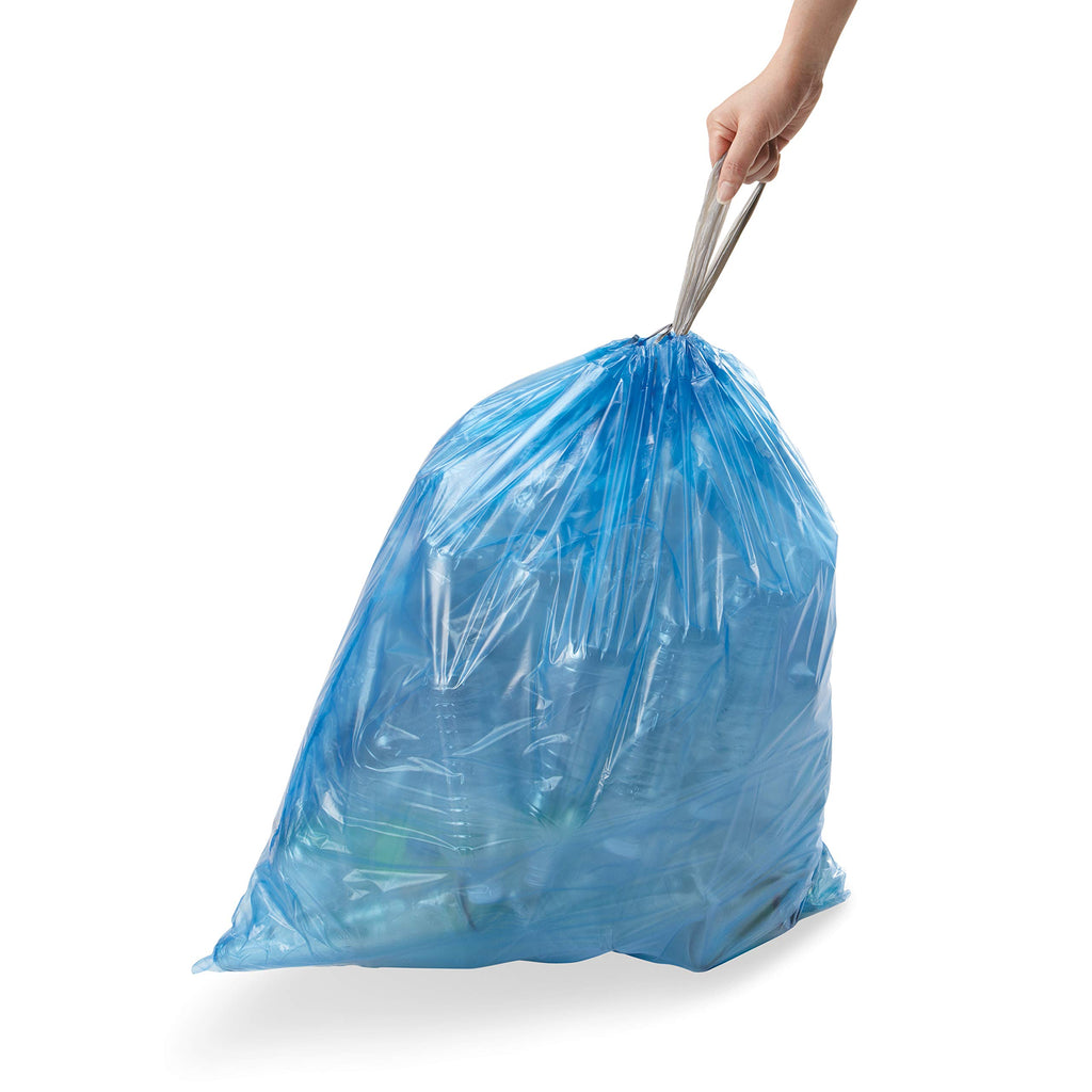 White Drawstring Trash Bags, 100 Count I7720