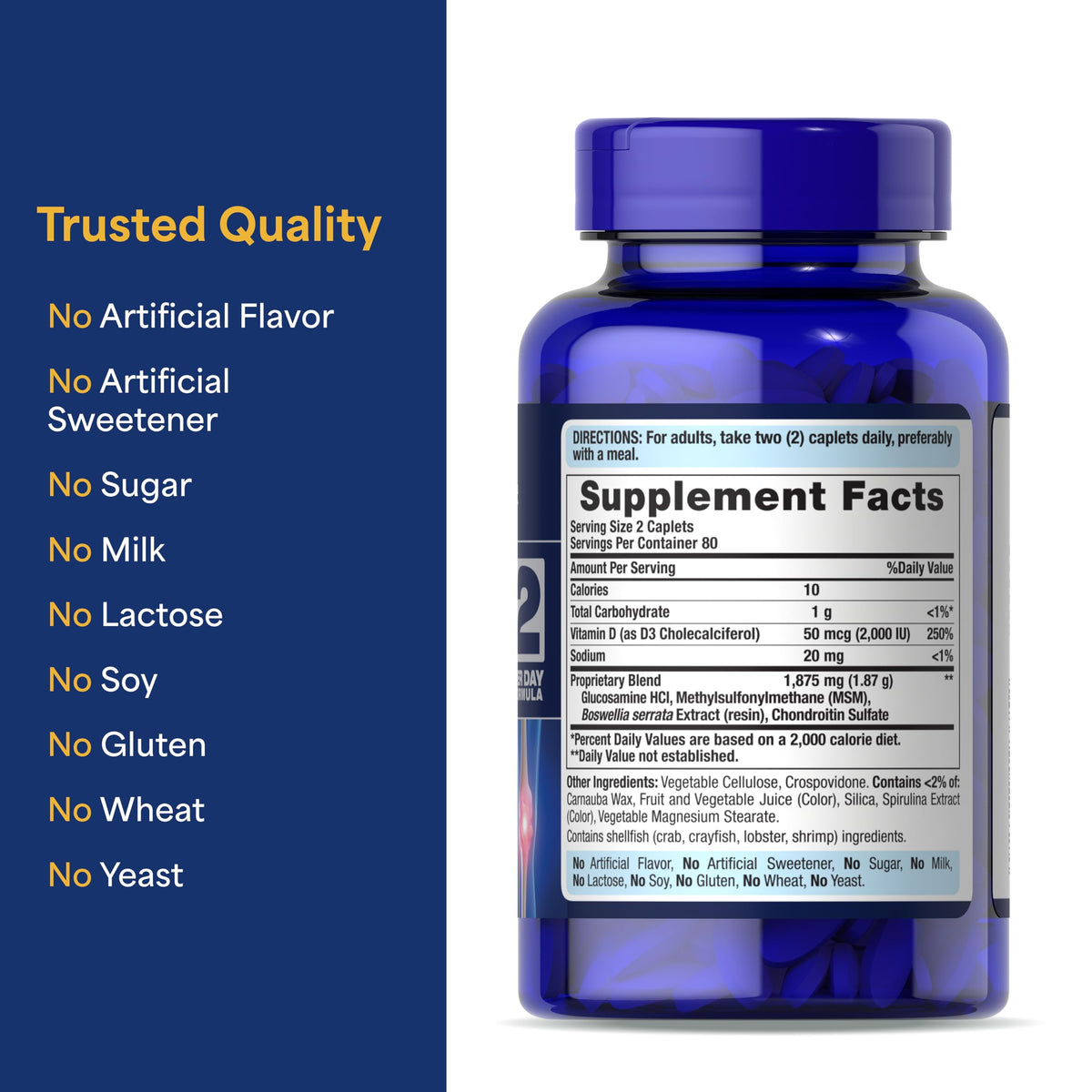 Glucosamine Chondroitin MSM with Vitamin D3 W4783