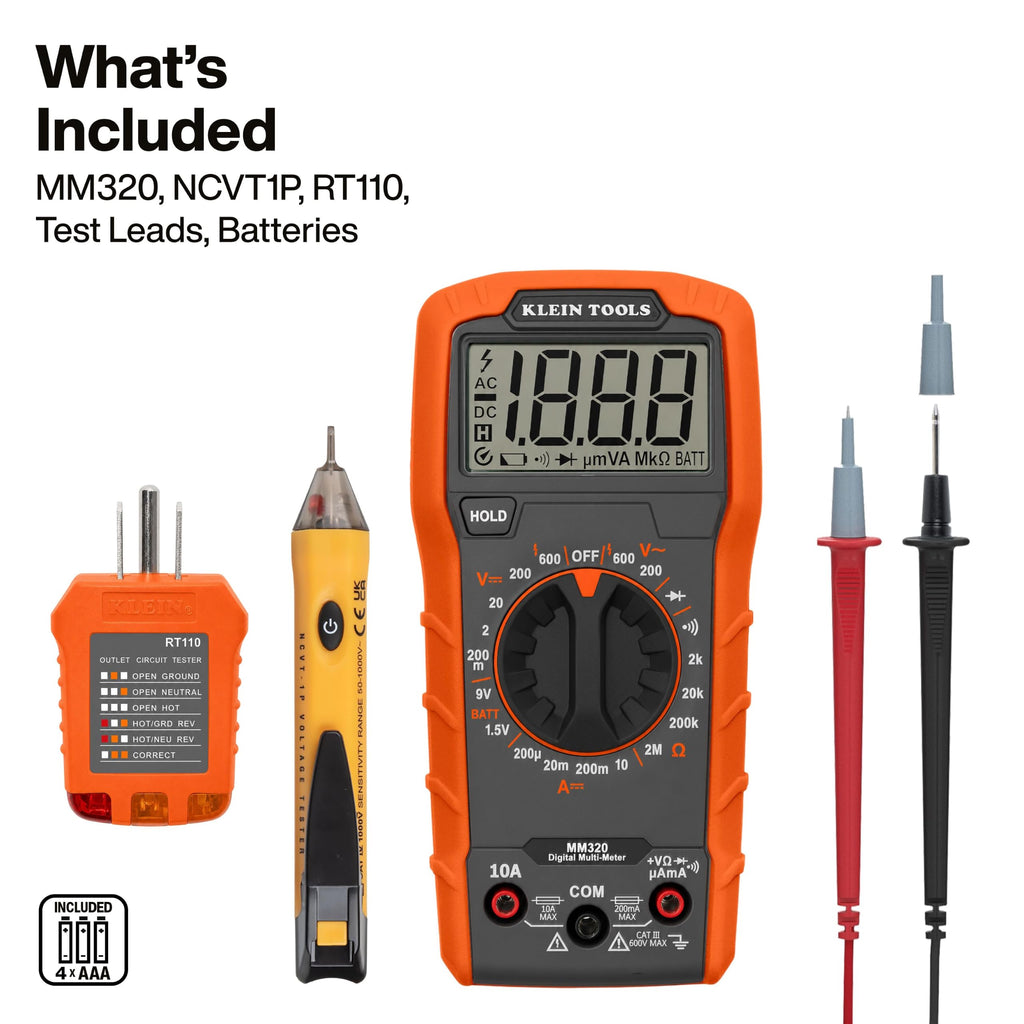 3 Piece Electrical Test Kit S4834