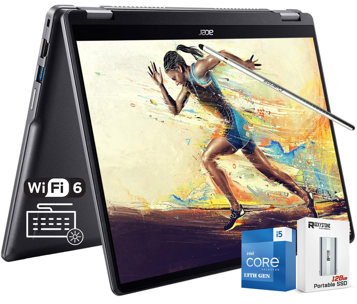 14" Touchscreen 2-in-1 Chromebook Laptop, 8GB, 512GB SSD H666