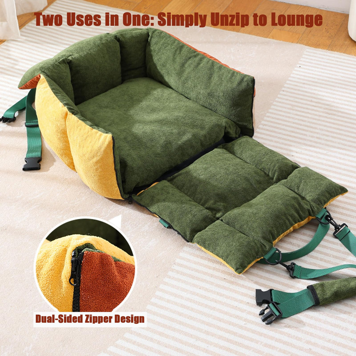 2-in-1 Dog Car Seat for Small Dogs S9325