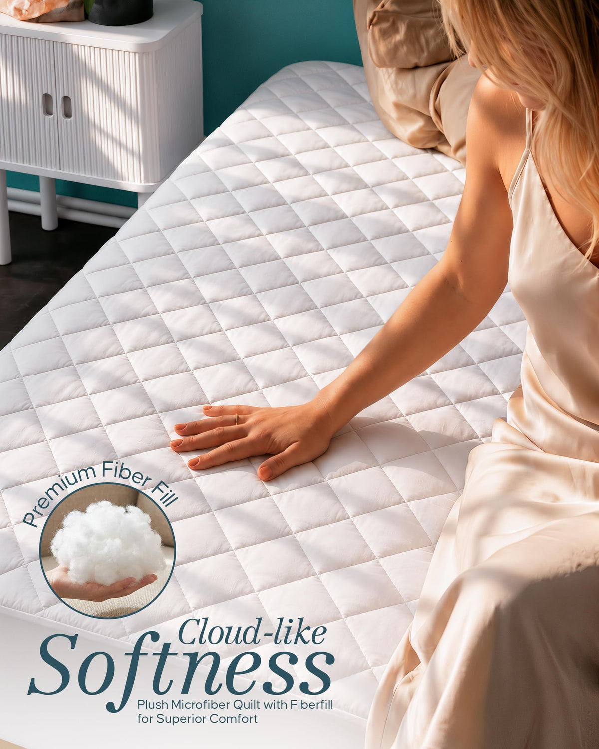 Quilted Mattress Pad with 16" Deep Pocket J483