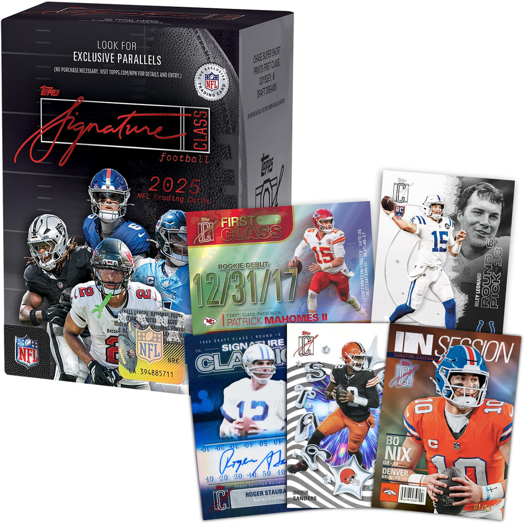 2025 Topps NFL Signature Class Football Value Box S5810