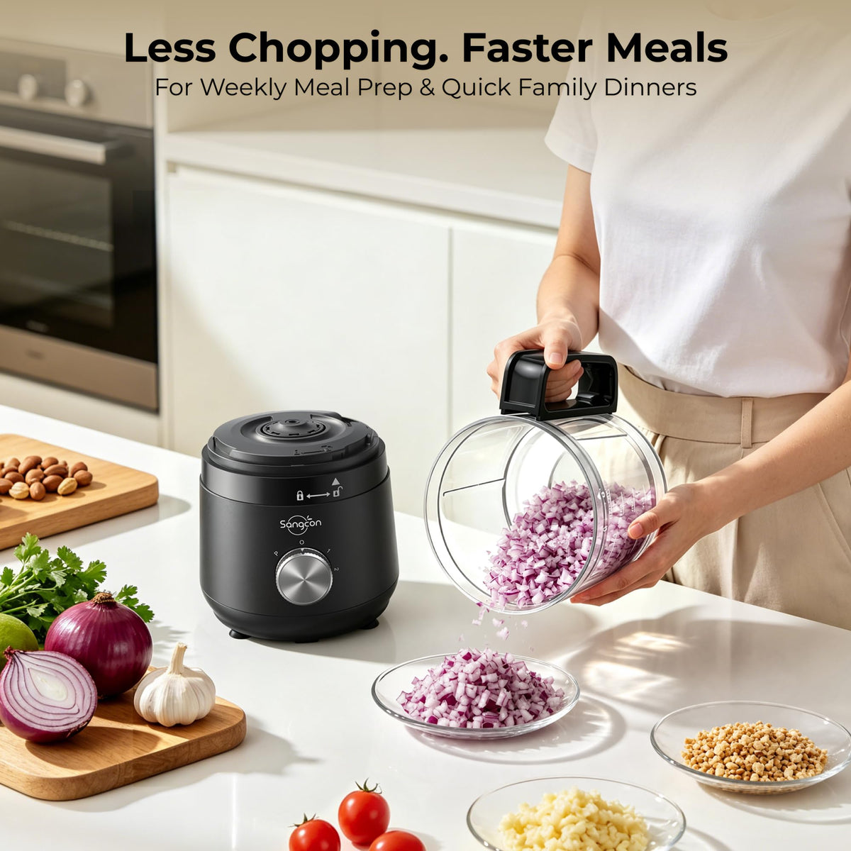 400W 4-Cup Mini Food Processor N794032
