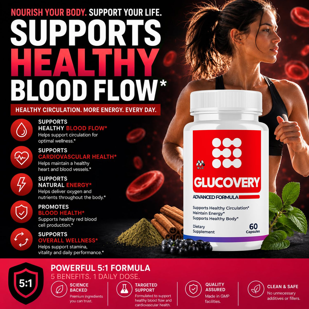 Blood Support Supplement 60 Capsules U12451