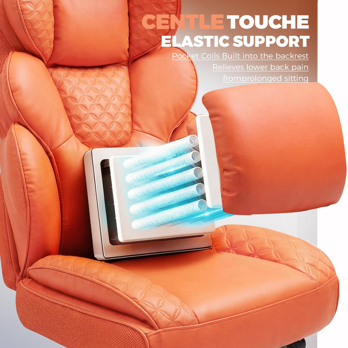 Big and Tall Ergonomic Gaming Chair with Footrest G62602