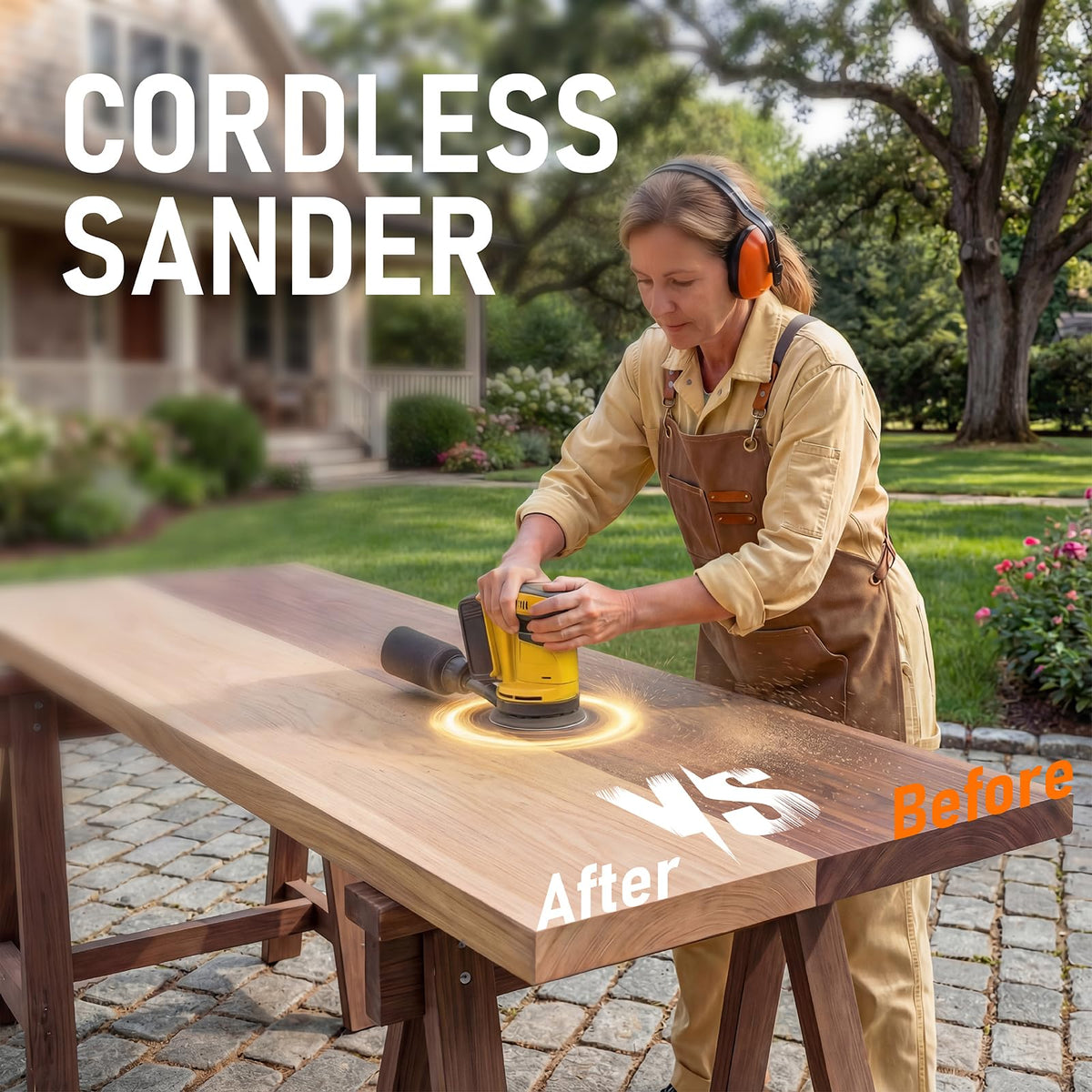 5" Cordless Random Orbital Sander with Storage Bag G442164