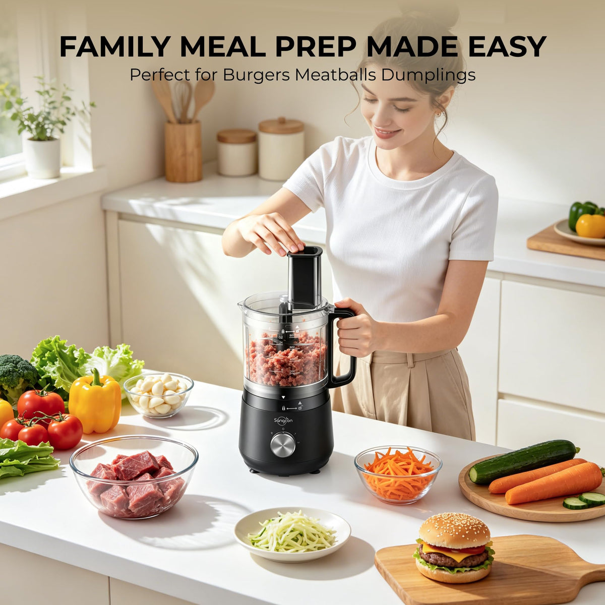 400W 4-Cup Mini Food Processor N794032