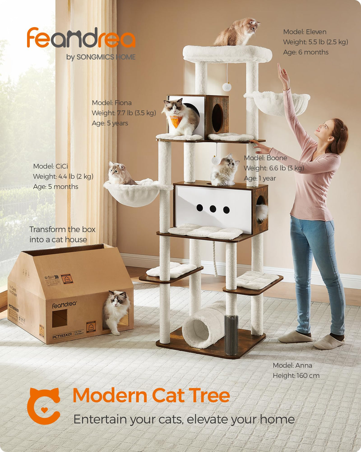 Cat Tree with 2 Caves and 2 Hammocks G119948