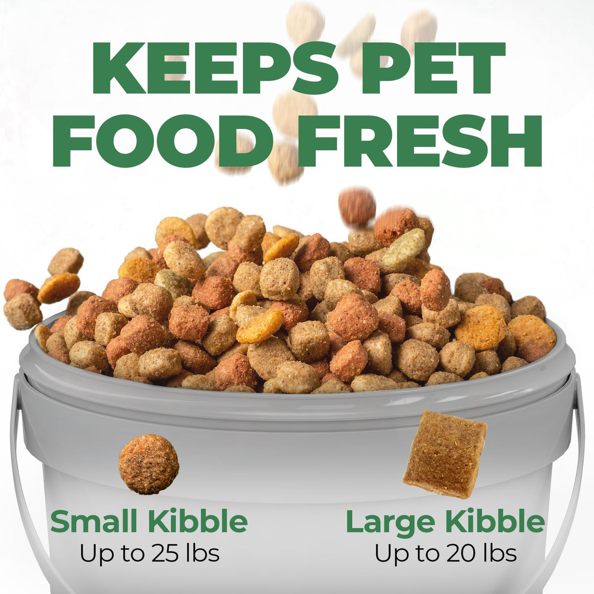Airtight Pet Food Storage Container 25 lbs Grey T15208
