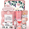 10-Piece Self Care Spa Gift Basket with Throw Blanket and Tumbler Q186873