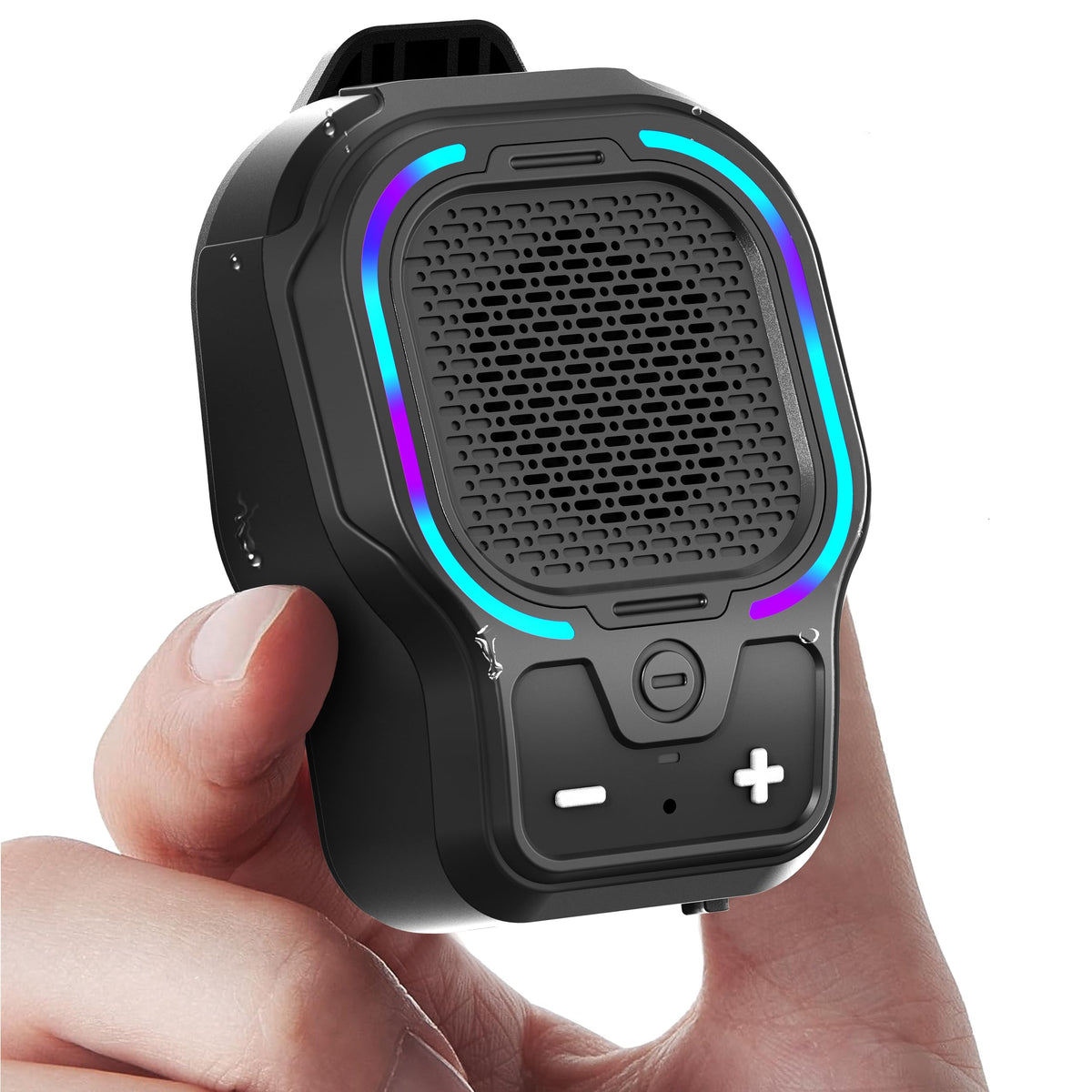 Black Magnetic Clip-on Portable Bluetooth Speaker M487871