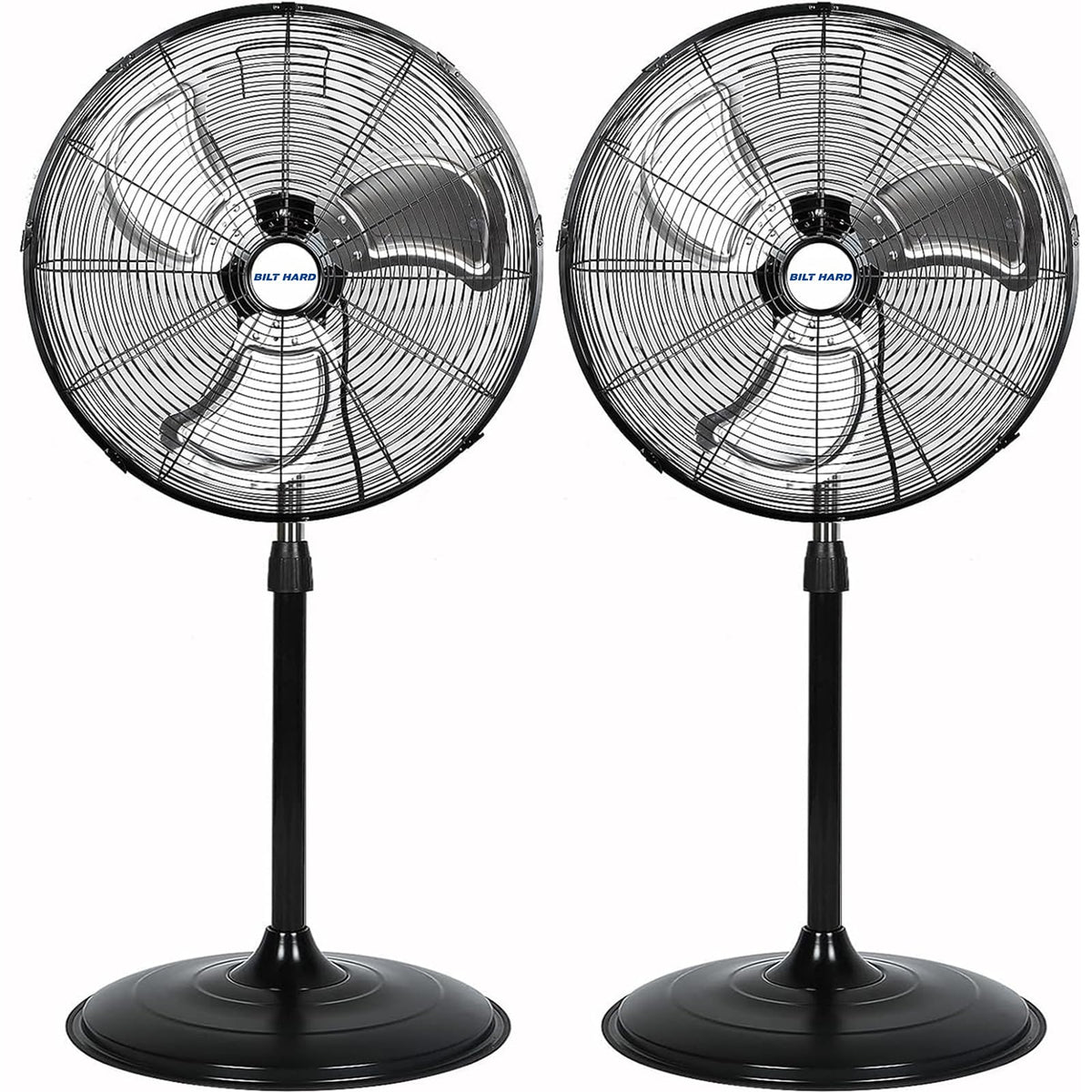 20" High Velocity 3-Speed Oscillating Pedestal Fan, 2 Pack D682677