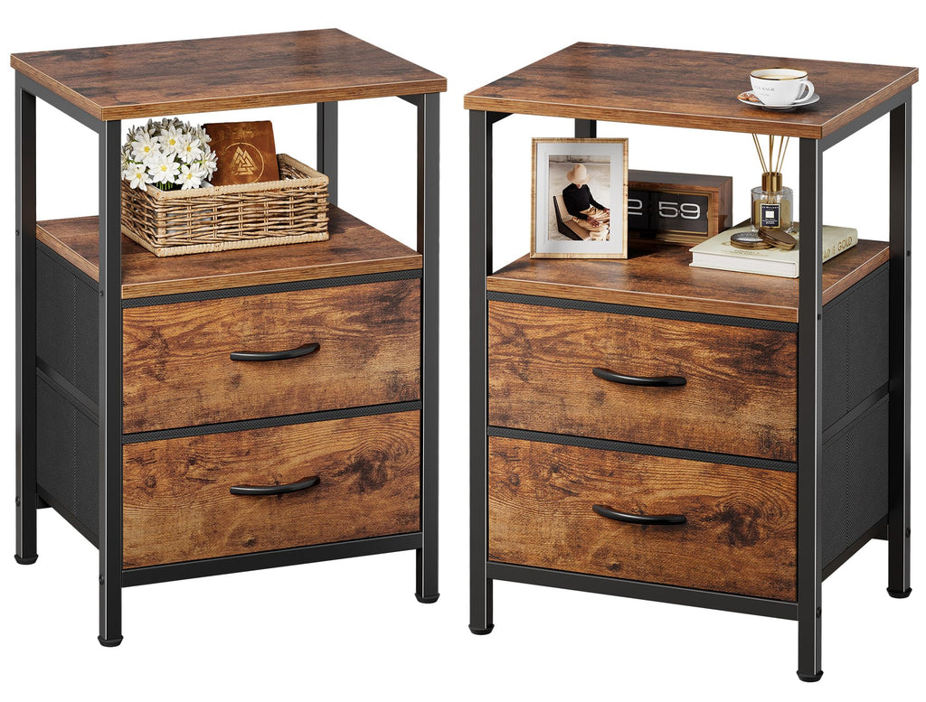 Night Stand Set of 2 with 2 Drawers M66841