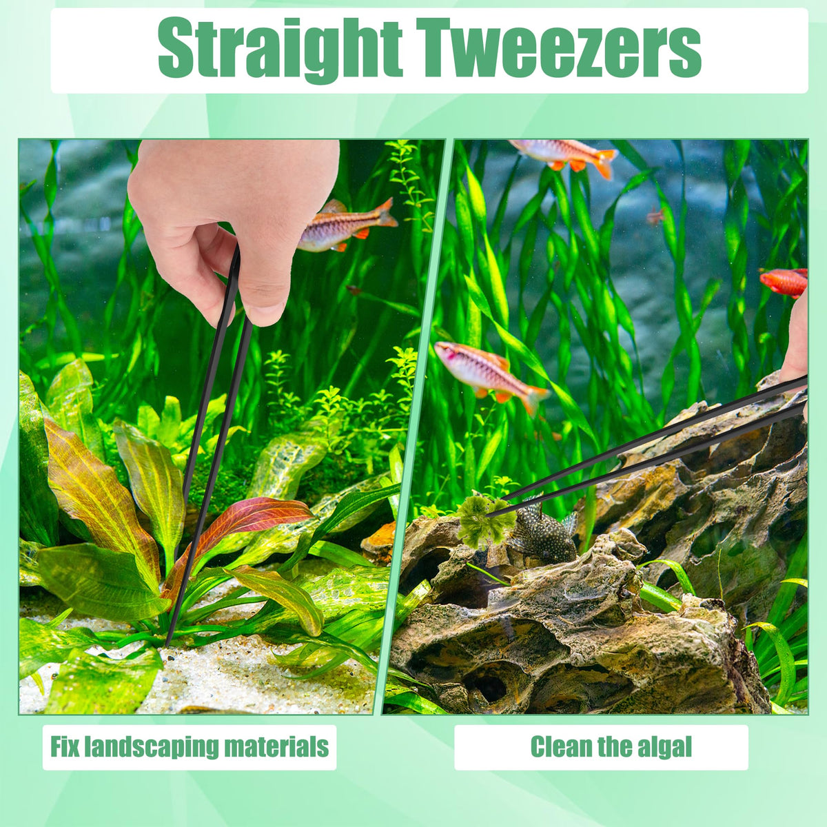 4 in 1 Stainless Steel Aquarium Aquascape Tools Kit W8179