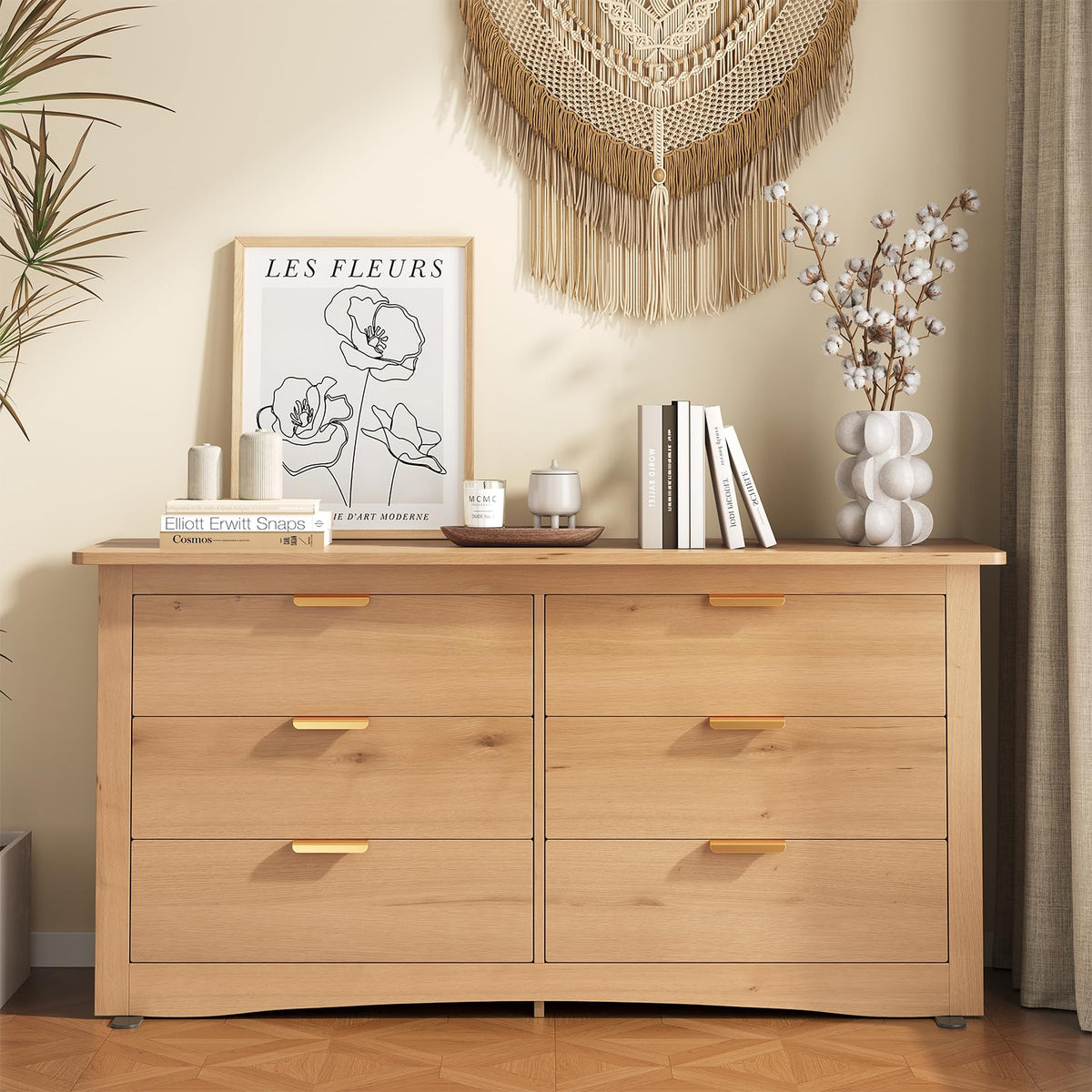 6 Drawer Wood Storage Cabinet D6259
