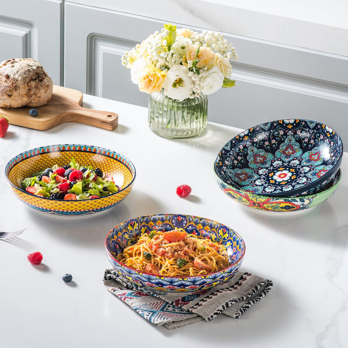 Ceramic Serving Bowls Set of 4 C95131