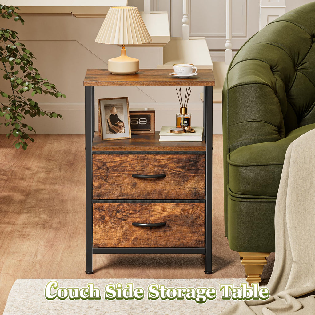 Night Stand Set of 2 with 2 Drawers M66841