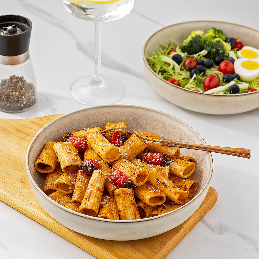 8.75'' 38oz Ceramic Pasta Bowls Set of 4 H3257