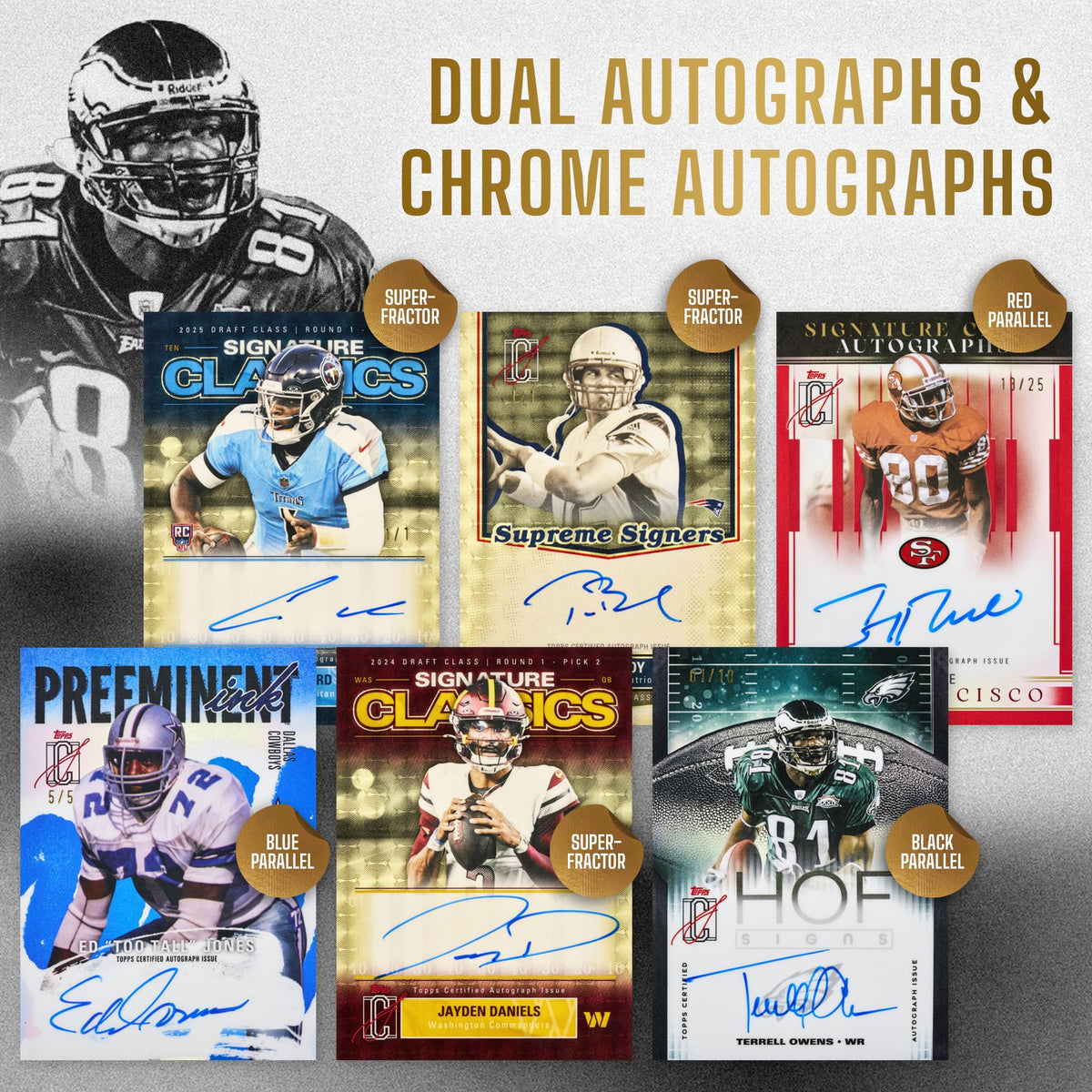 2025 Topps NFL Signature Class Football Value Box S5810