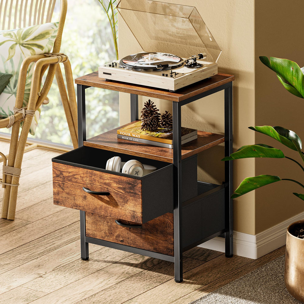 Night Stand Set of 2 with 2 Drawers M66841